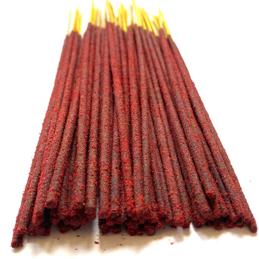 AMBER Hand Rolled Incense, 20, 50 or 100 sticks. Hand Wrapped in Recycled Paper, High Quality 60-90 min Burn Time