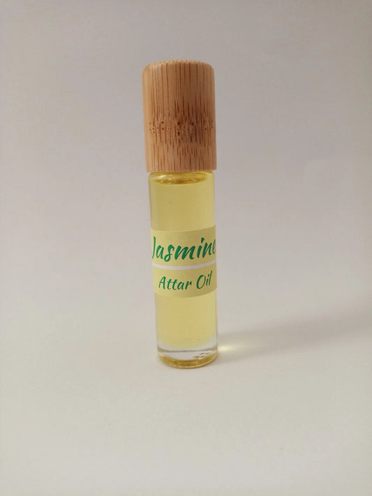 Jasmine Attar Oil – 100% Natural Perfume | Alcohol & Chemical-Free | 3ml, 10ml, 50ml