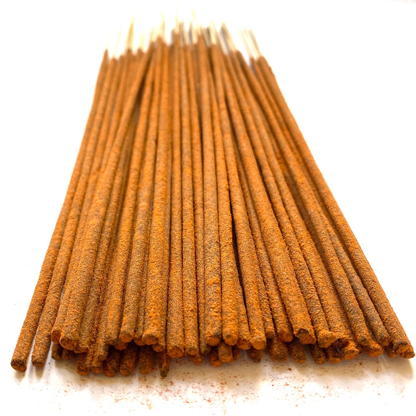 Saffron Hand-Rolled Incense Sticks – Eco-Friendly, Quality Aromatherapy, Natural & Long-Lasting | 20, 50, 100 Sticks | 60-90 Min Burn Time